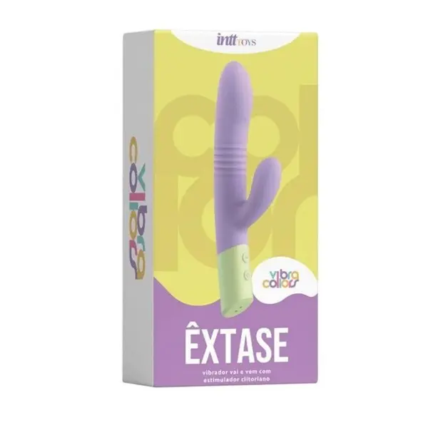 Vibrador com Movimento de Vai e Vem Extase Linha Vibra Collors Vibrador com Movimento de Vai e Vem Extase Linha Vibra Collors