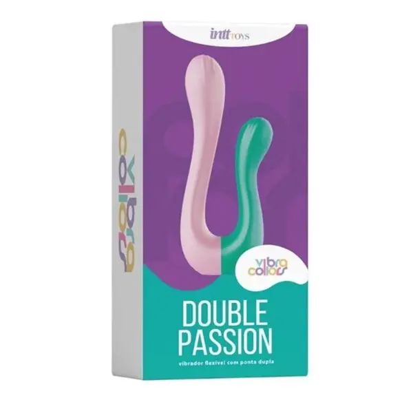 Vibrador Duplo Flexível Double Passion Linha Vibra Collors Vibrador Duplo Flexível Double Passion Linha Vibra Collors