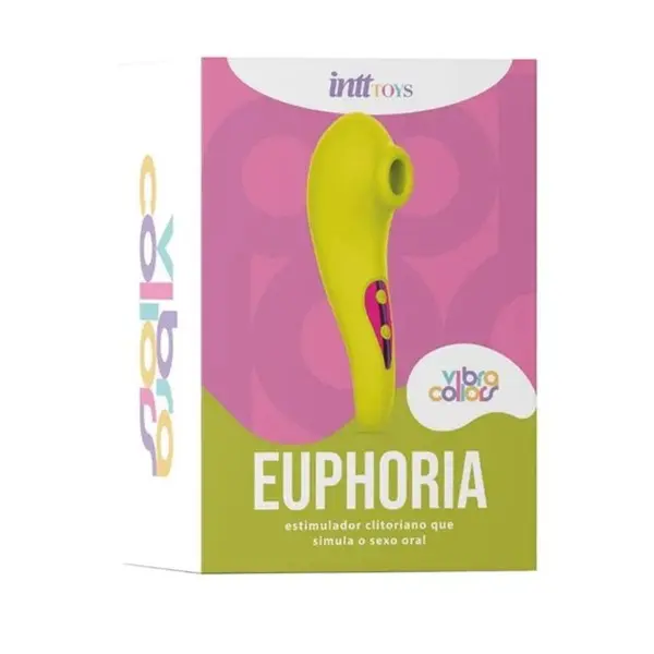 Euphoria Sugador de Clitóris Recarregável Linha Vibra Collors Euphoria Sugador de Clitóris Recarregável Linha Vibra Collors