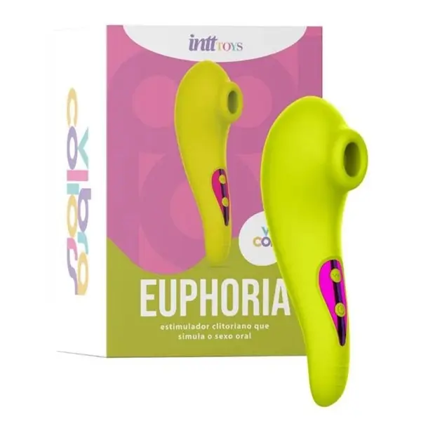 Euphoria Sugador de Clitóris Recarregável Linha Vibra Collors Euphoria Sugador de Clitóris Recarregável Linha Vibra Collors