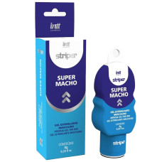 Gel Excitante Masculino Super Macho Linha Striper Intt