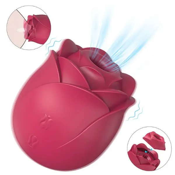 Sugador de Clitóris Recarregável Immortal Flower 2 com Bocal Removível Sugador de Clitóris Recarregável Immortal Flower 2 com Bocal Removível