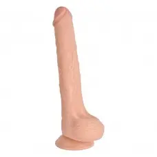 Pênis Ultra Realsítico Longo com Ventosa e Escroto 27,5 x4 cm Pênis Ultra Realsítico Longo com Ventosa e Escroto 27,5 x4 cm