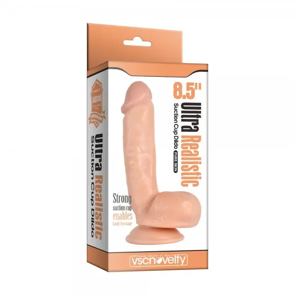 Pênis Ultra Realsítico com Ventosa e Escroto 21 x4,5 cm Pênis Ultra Realsítico com Ventosa e Escroto 21 x4,5 cm