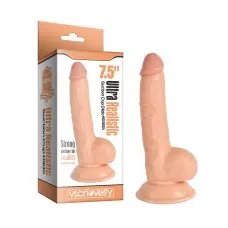 Pênis Ultra Realístico Ventosa e Escroto 18,7 x 3,5 cm