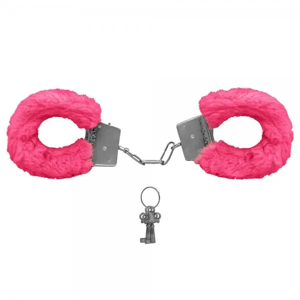 Algemas de Metal com Pelúcia Linha Hand Cuffs