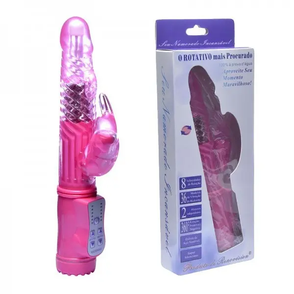 Vibrador Rotativo Jack Rabbit com 8 Funções de Rotação e 36 de Vibrações