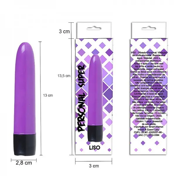 Vibrador Personal Liso de 13 cm Vibrador Personal Liso de 13 cm