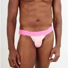Cueca Jockstrap em Tons de Rosa Cueca Jockstrap em Tons de Rosa