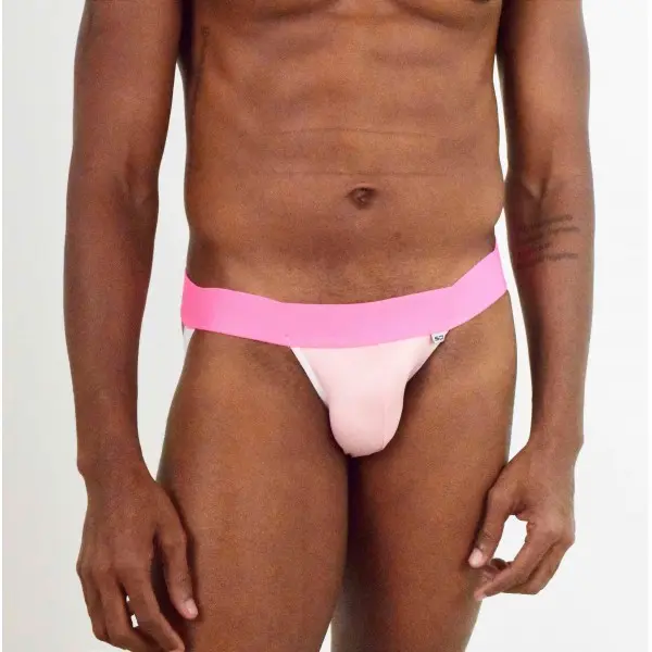 Cueca Jockstrap em Tons de Rosa Cueca Jockstrap em Tons de Rosa