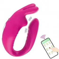 Vibrador de Casal com App de Celular Hera