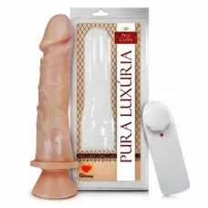 Pênis Realístico com Vibração e Ventosa Sexy Fantasy 18 x 4,4cm Pênis Realístico com Vibração e Ventosa Sexy Fantasy 18 x 4,4cm