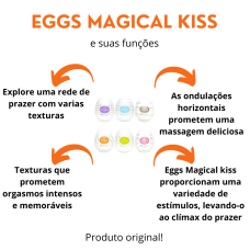 Kit Masturbador Egg Magical Kiss 6 Unidades