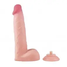 Pênis Realístico Dupla Camada com Ventosa Removível  24,5 x 4,5cm Pênis Realístico Dupla Camada com Ventosa Removível  24,5 x 4,5cm