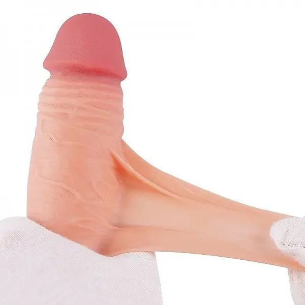 Pênis Realístico Dupla Camada  com Ventosa Removível  21,2 x 4,8cm Pênis Realístico Dupla Camada  com Ventosa Removível  21,2 x 4,8cm