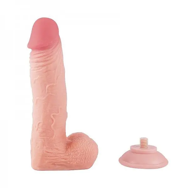 Pênis Realístico Dupla Camada  com Ventosa Removível  21,2 x 4,8cm Pênis Realístico Dupla Camada  com Ventosa Removível  21,2 x 4,8cm