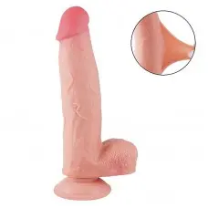 Pênis Realístico Dupla Camada com Ventosa Removível 21,7 x 4,9cm Pênis Realístico Dupla Camada com Ventosa Removível 21,7 x 4,9cm
