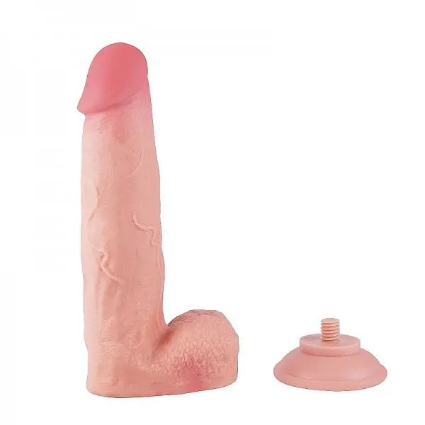 Pênis Realístico Dupla Camada com Ventosa Removível 21,7 x 4,9cm Pênis Realístico Dupla Camada com Ventosa Removível 21,7 x 4,9cm