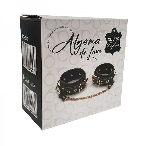 Algema / Tornozeleira com Corrente e Fivela Linha Luxo Algema / Tornozeleira com Corrente e Fivela Linha Luxo