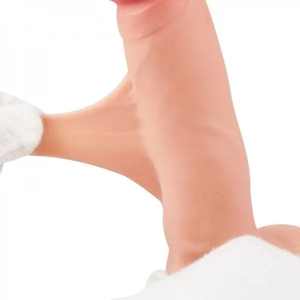 Pênis Realístico Dupla Camada com Ventosa Removível 17,5 x 3,5cm Pênis Realístico Dupla Camada com Ventosa Removível 17,5 x 3,5cm