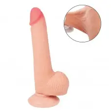 Pênis Realístico Dupla Camada com Ventosa Removível 20,0 x 3,5cm