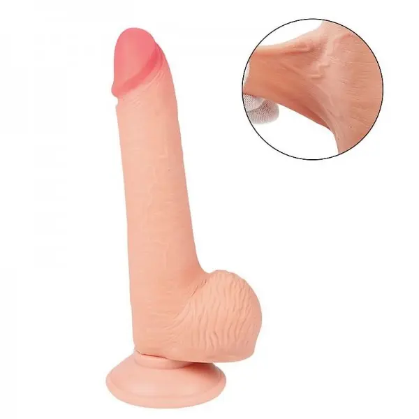 Pênis Realístico Dupla Camada com Ventosa Removível 20,0 x 3,5cm