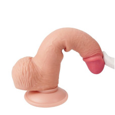 Pênis Realístico Dupla Camada com Ventosa Removível 20,0 x 3,5cm