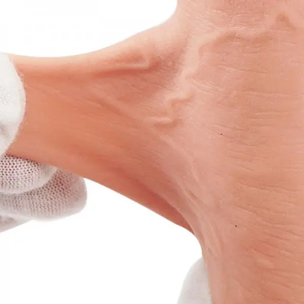 Pênis Realístico Dupla Camada com Ventosa Removível 20,0 x 3,5cm