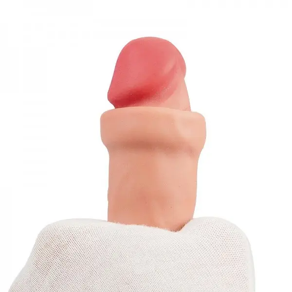 Pênis Realístico Dupla Camada com Ventosa Removível 20,0 x 3,5cm