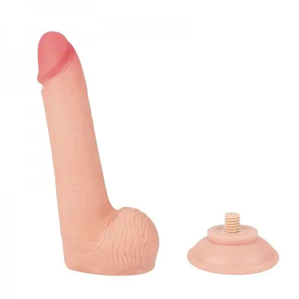 Pênis Realístico Dupla Camada com Ventosa Removível 20,0 x 3,5cm