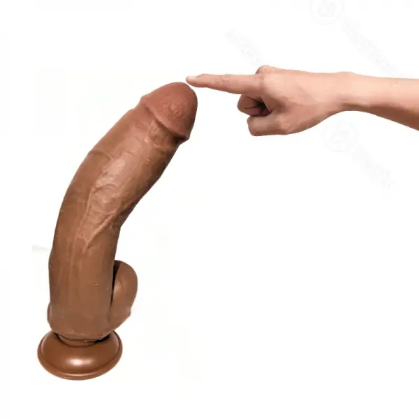 Pênis Realístico com Ventosa e Dupla Camada  24,5 x 5,0cm