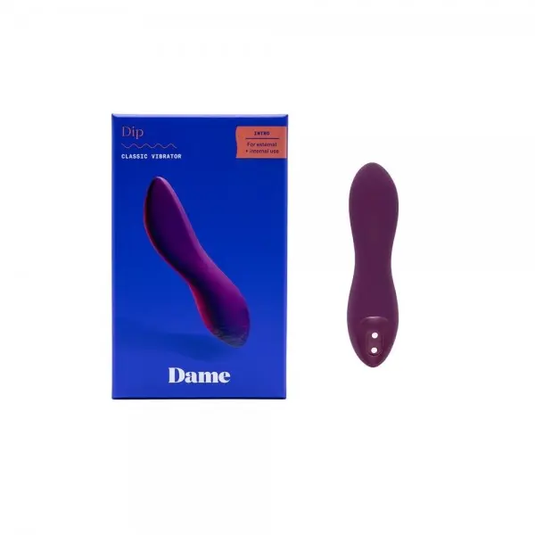 Dip Vibrador em Silicone Aveludado Dame Dip Vibrador em Silicone Aveludado Dame