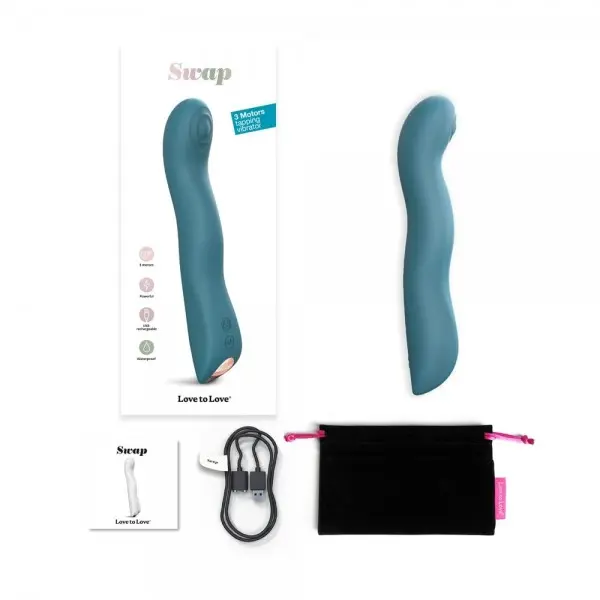 Vibrador de Ponto G com Batidinhas Swap Lovely Planet Vibrador de Ponto G com Batidinhas Swap Lovely Planet