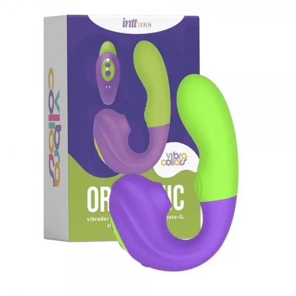 Orgasmic Vibrador de Ponto G e Sugador de Clitóris com Impulso Linha Vibra Collors Orgasmic Vibrador de Ponto G e Sugador de Clitóris com Impulso Linha Vibra Collors