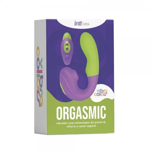Orgasmic Vibrador de Ponto G e Sugador de Clitóris com Impulso Linha Vibra Collors Orgasmic Vibrador de Ponto G e Sugador de Clitóris com Impulso Linha Vibra Collors