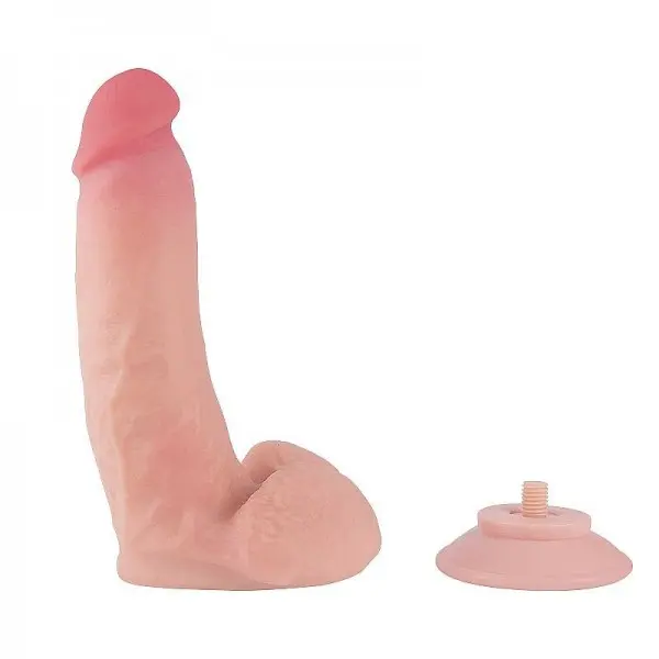 Pênis Realístico Dupla Camada com Ventosa Removível 23,0 x 5,2cm Pênis Realístico Dupla Camada com Ventosa Removível 23,0 x 5,2cm