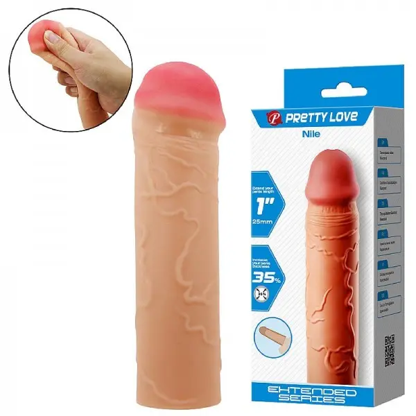 Capa Peniana Pretty Love Nile 16,5x3,8cm Capa Peniana Pretty Love Nile 16,5x3,8cm