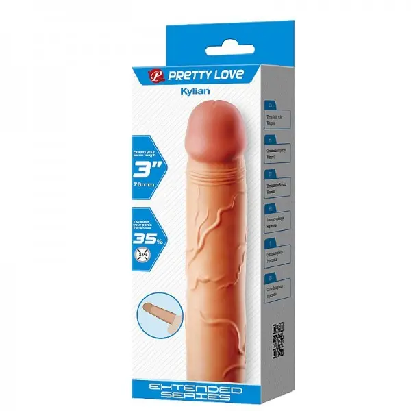 Capa Peniana Pretty Love Kylian 20,5x4,0cm Capa Peniana Pretty Love Kylian 20,5x4,0cm