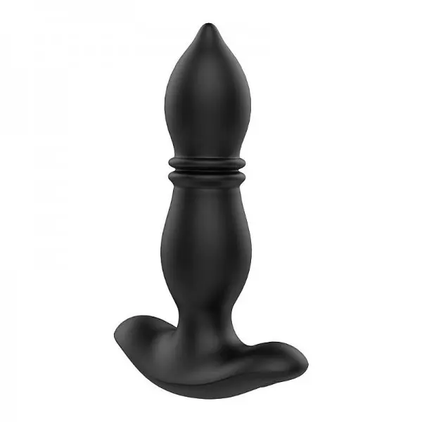 Plug Anal com Vibração Vai e Vem e Controle sem Fio Piercing Duke RCT