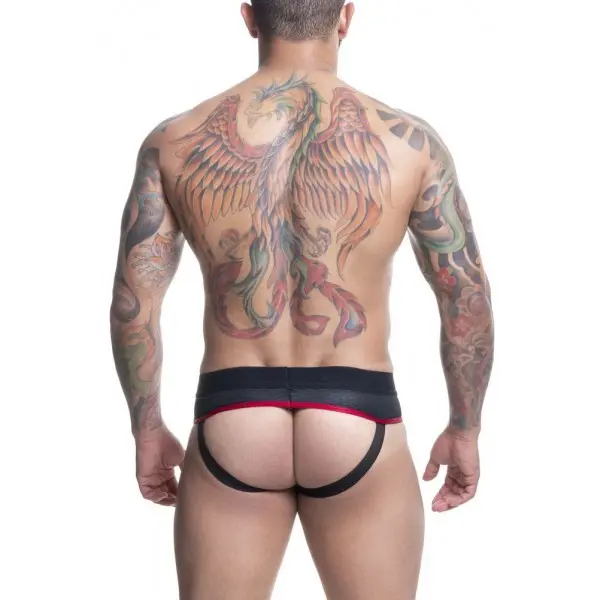 Cueca em Cirre Trabalhado com Frente Slip e Jock Atrás
