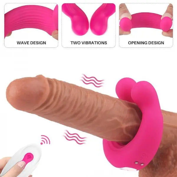 Anel Peniano London Eye com Vibração e Controle sem Fio