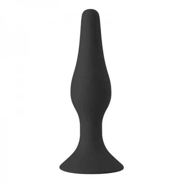 Plug Anal Cônico em Silicone com Ventosa 16,0 x 3,9cm Plug Anal Cônico em Silicone com Ventosa 16,0 x 3,9cm