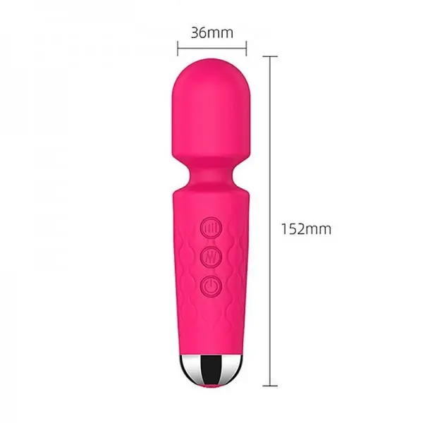 Varinha Mágica Mini Stacy com 20 Modos de Vibração Recarregável