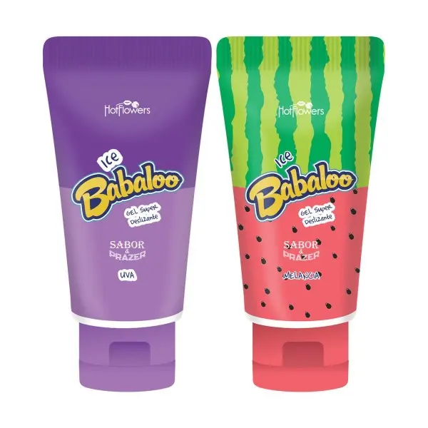 Gel Lubrificante Babaloo Ice Beijável 60g Hot Flowers Gel Lubrificante Babaloo Ice Beijável 60g Hot Flowers