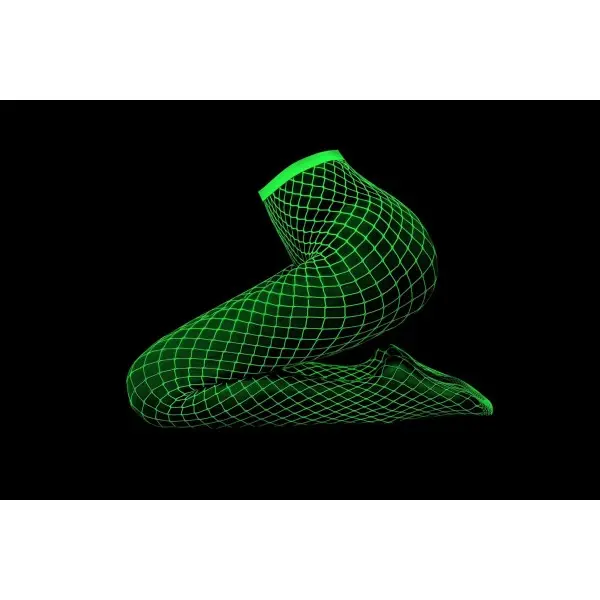 Meia Calça Glow Arrastão Brilha no Escuro Yaffa