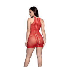 Vestido Sensual Decotado com Strass