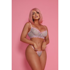 Conjunto Sensual sem Bojo Glow com Regulagem e Pingente