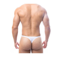 Cueca Fio Dental Masculina em Suplex Branco