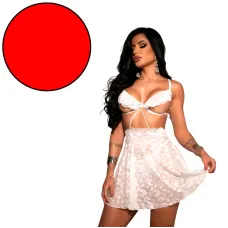 Camisola Eloise de Luxo em Renda com Recortes Sensuais