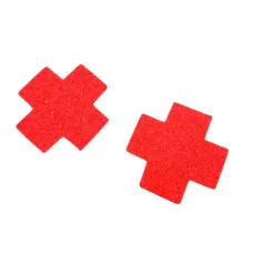 Par Tapa Mamilo em X com Strass Brilhante Yaffa